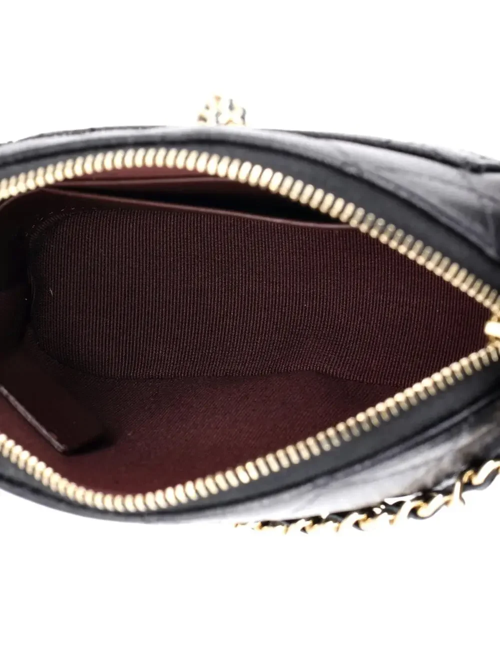 Chanel Cc Dome Zip Clutch With Chain #260999C46B